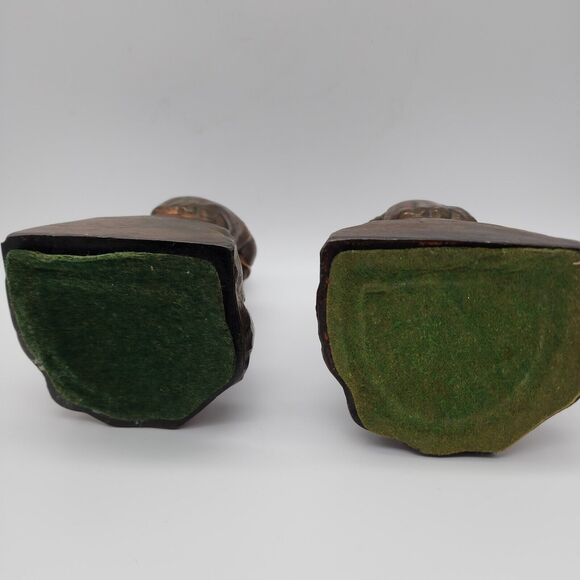 Pair of Antique Bookends Boy Reading Cast Metal Bronze Finish Office Decor MCM - Picture 11 of 15